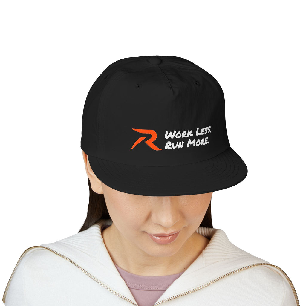 Work Less. Run More. Hat